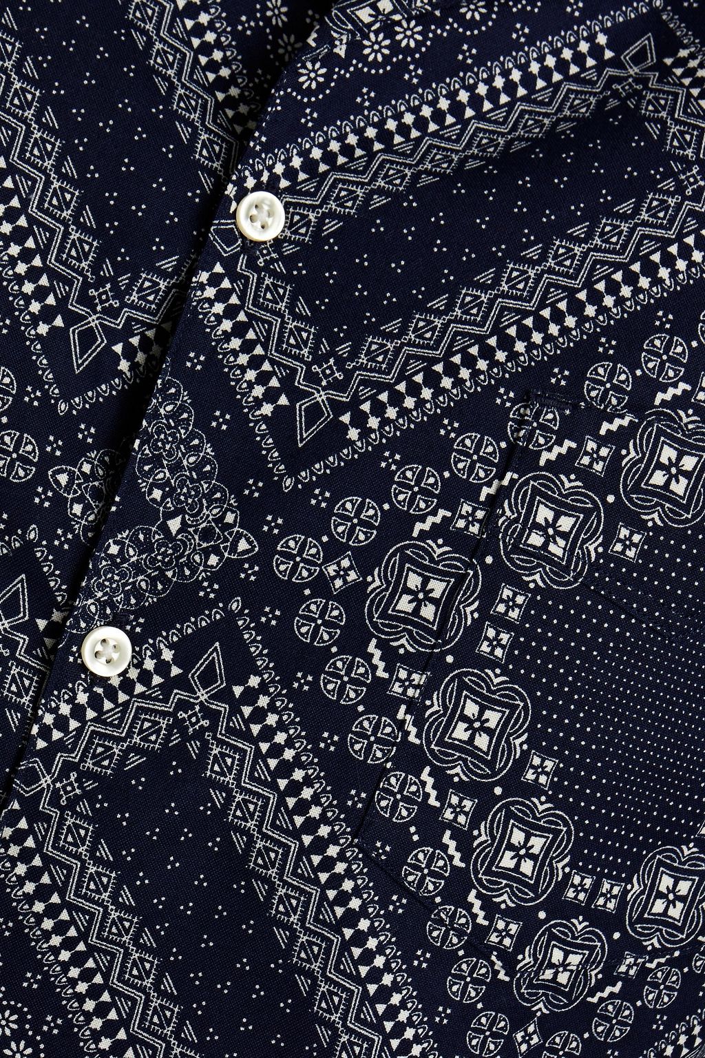 OFFICINE GÉNÉRALE Dario printed cotton-poplin shirt