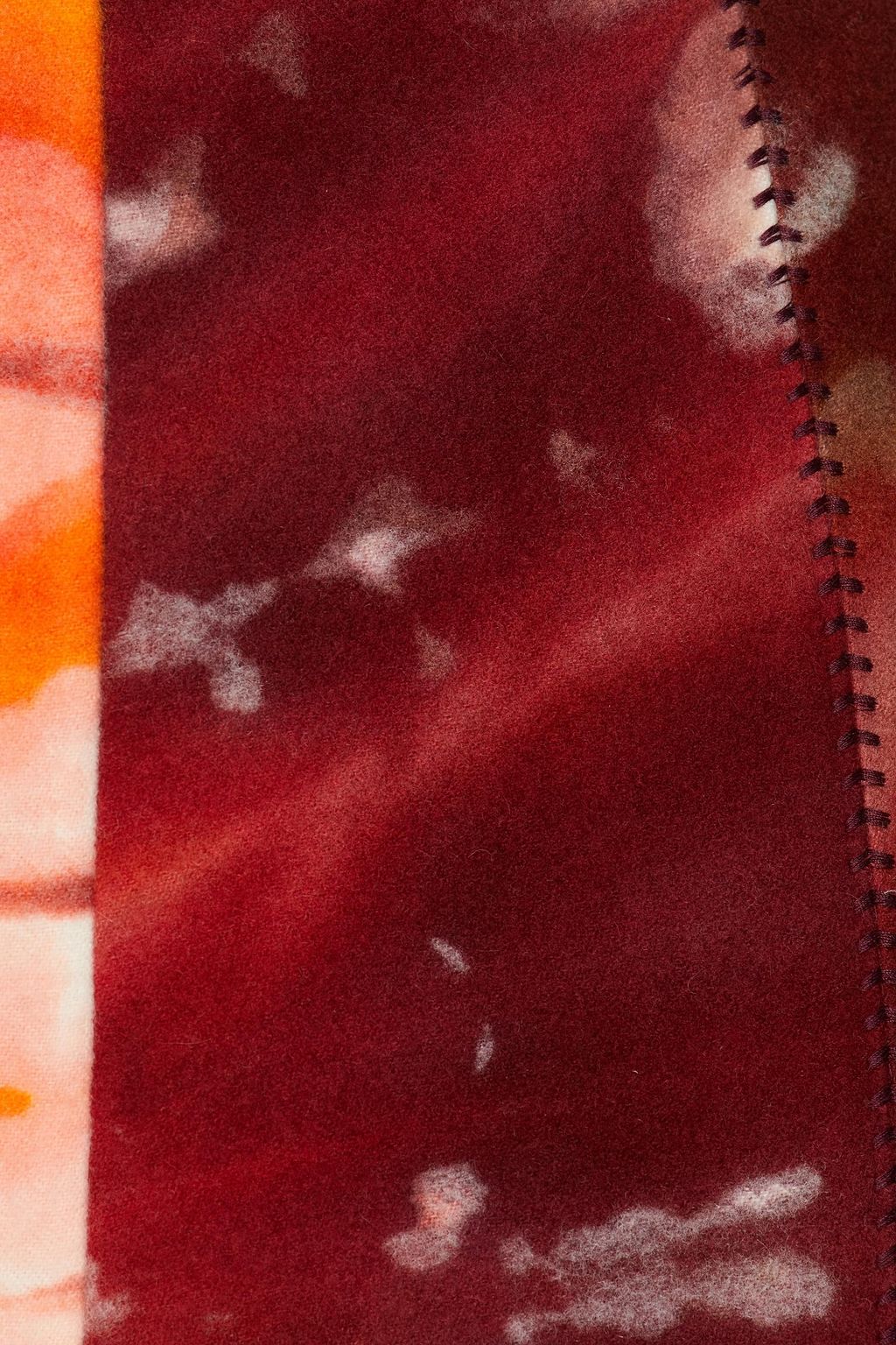 GABRIELA HEARST Amy frayed printed cashmere midi skirt