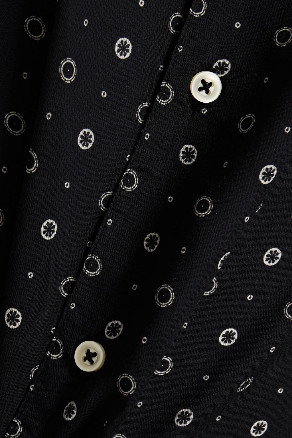 OFFICINE GÉNÉRALE Dario printed crepe de chine shirt