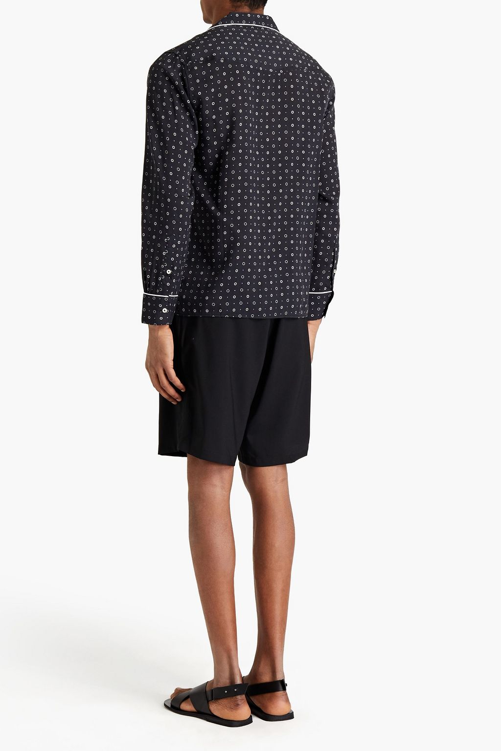 OFFICINE GÉNÉRALE Dario printed crepe de chine shirt
