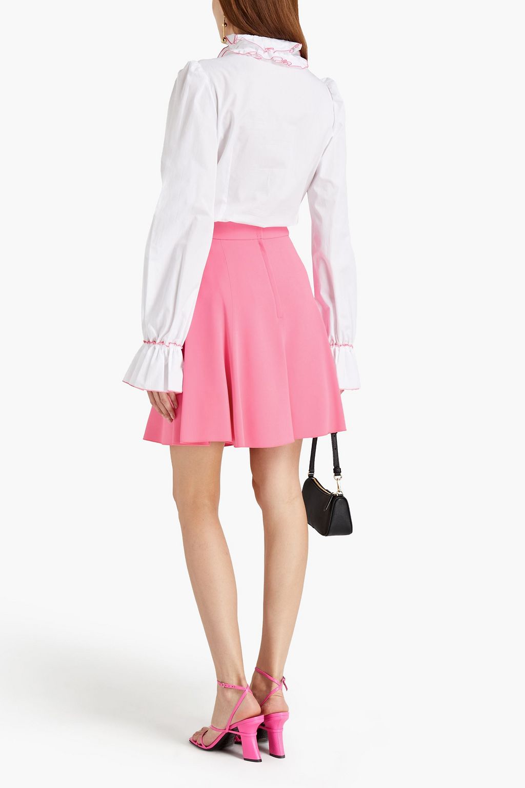 DOLCE&GABBANA Fluted crepe mini skirt