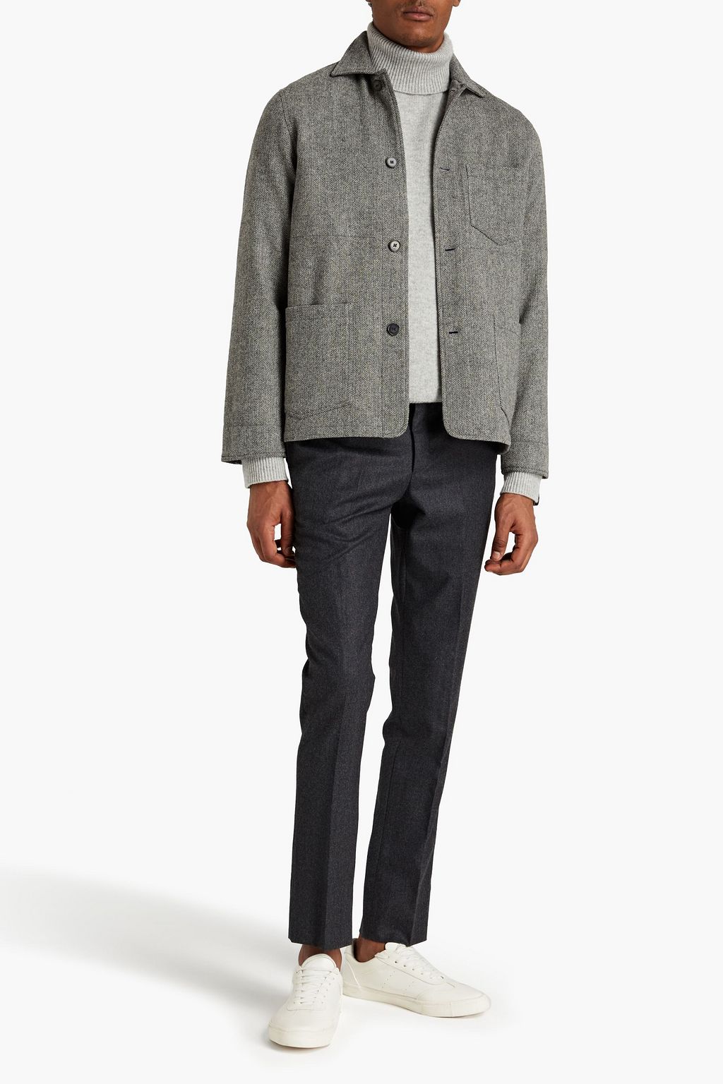 OFFICINE GÉNÉRALE Herringbone wool jacket