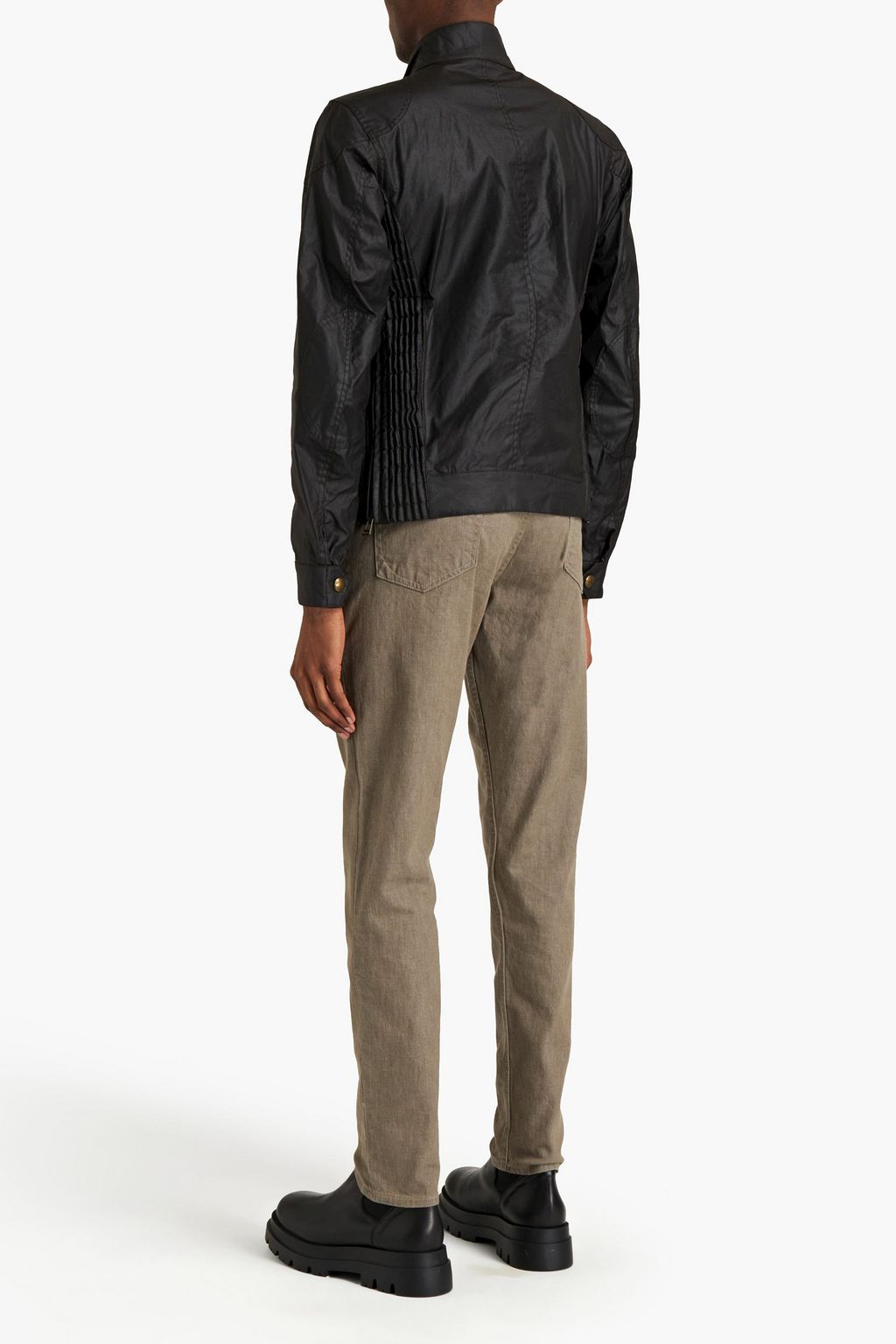 BELSTAFF Gangster logo-appliquéd waxed cotton jacket