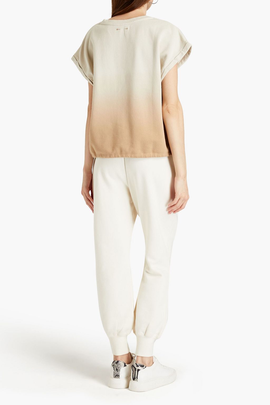 THE UPSIDE Dégradé French cotton-terry top
