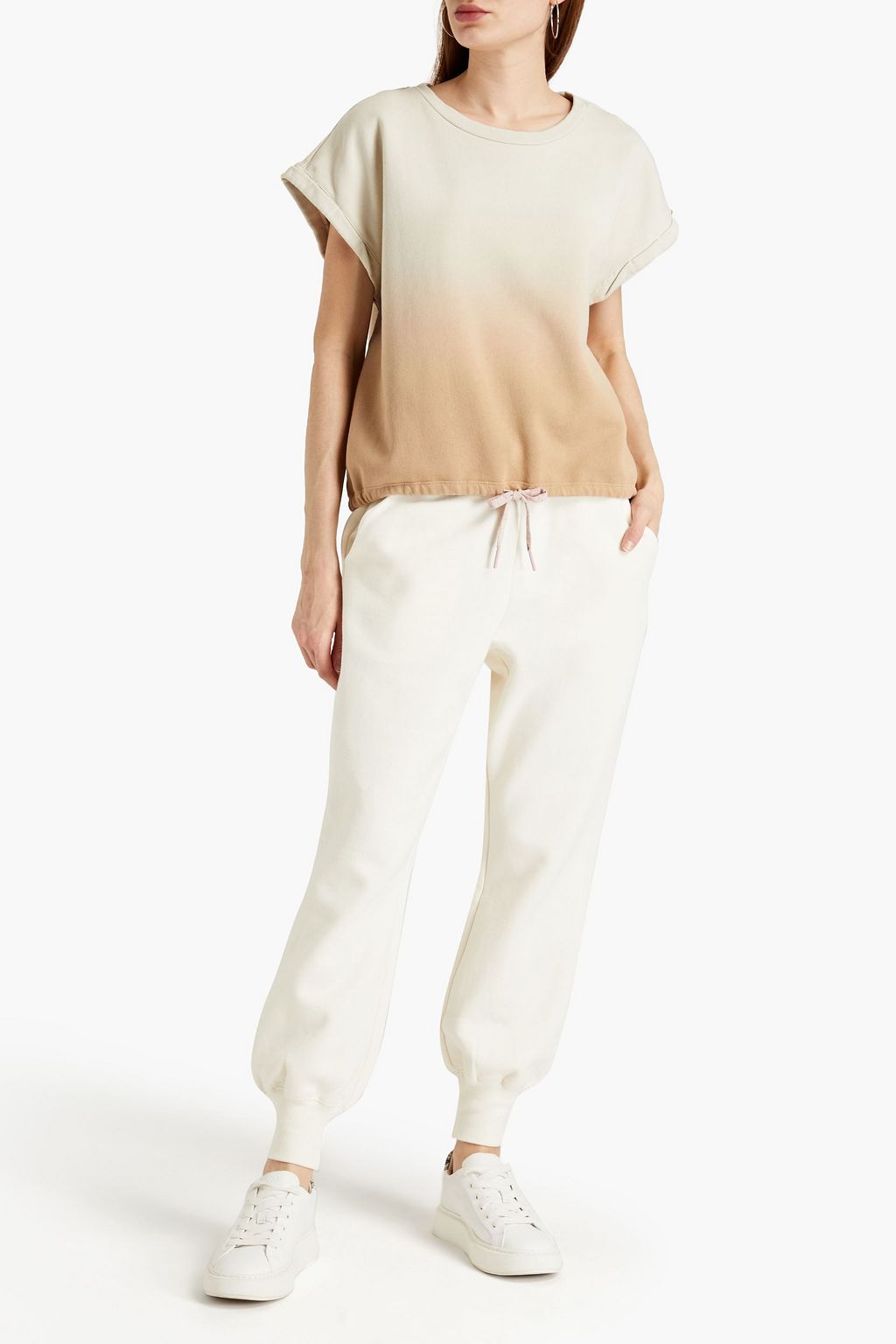THE UPSIDE Dégradé French cotton-terry top