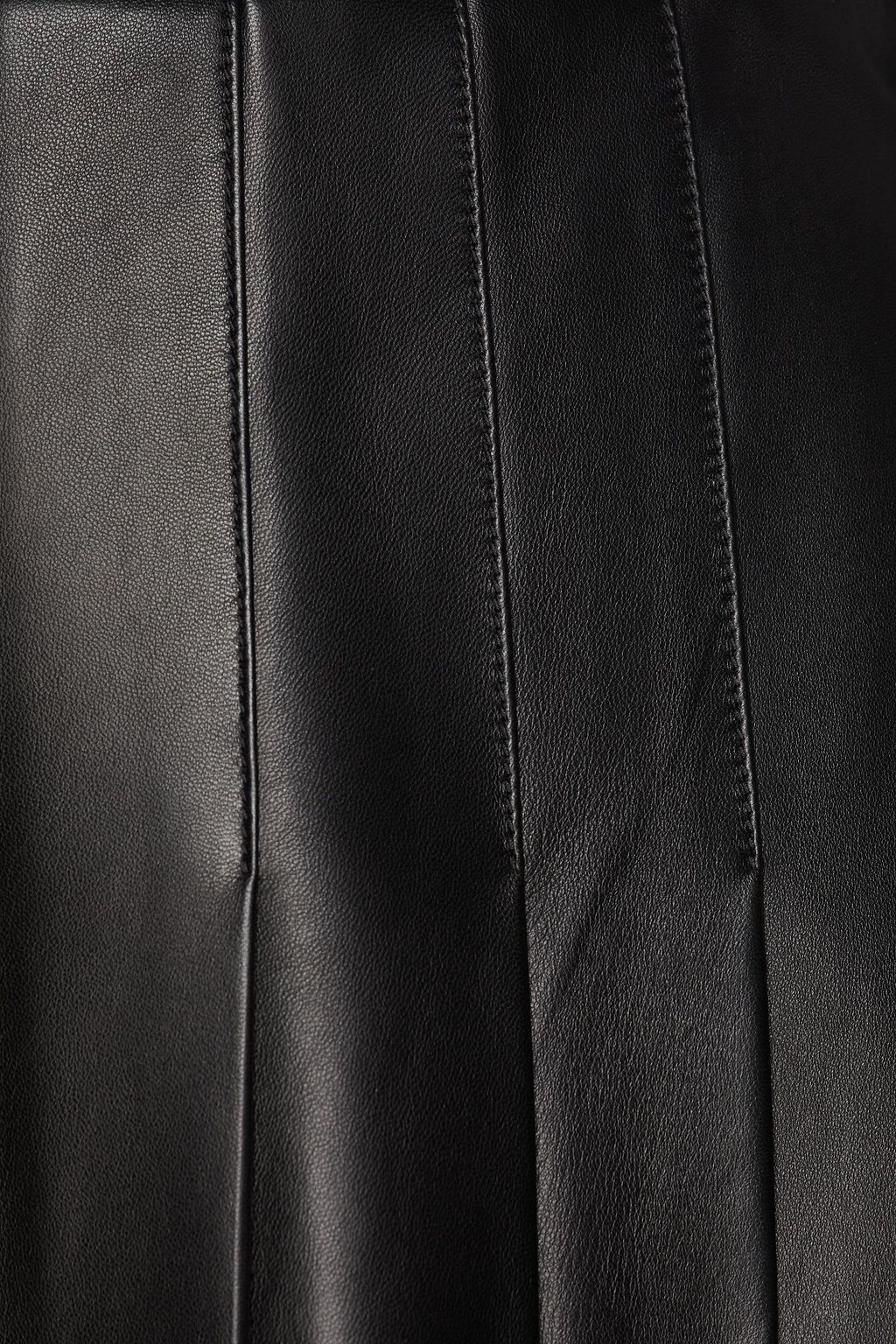 GABRIELA HEARST Pleated leather midi skirt