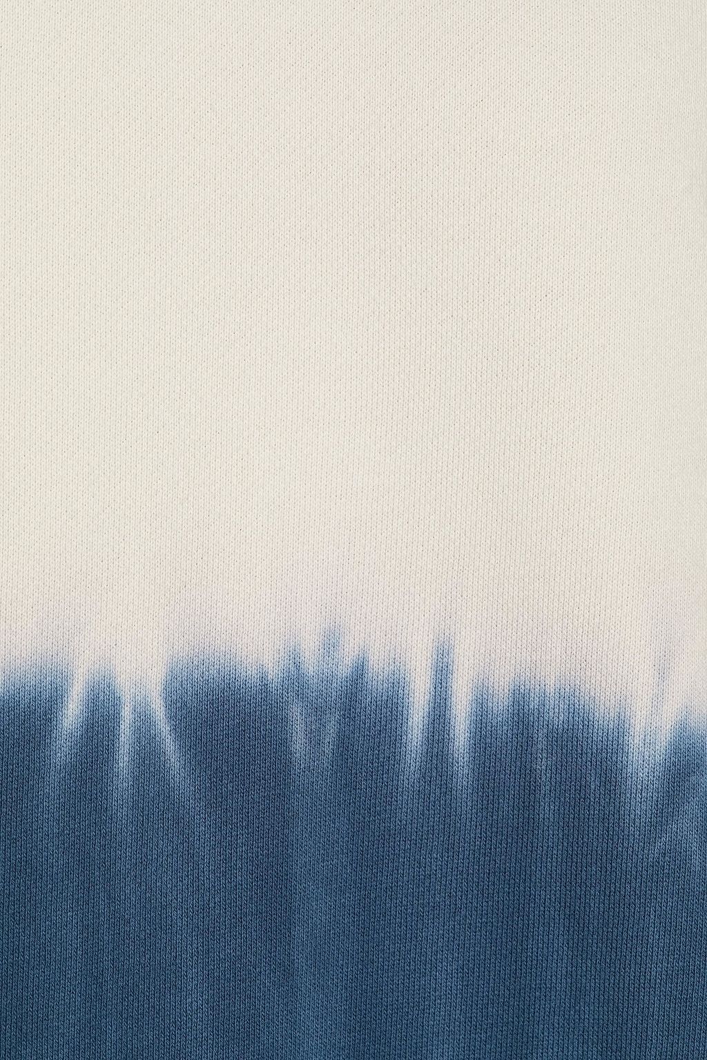 THE UPSIDE Tie-dyed French cotton-terry sweatshirt