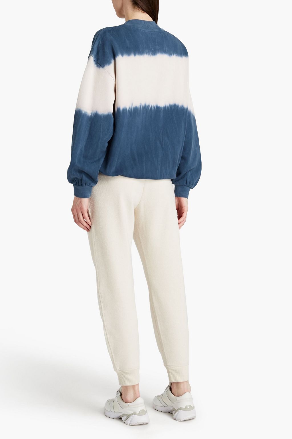 THE UPSIDE Tie-dyed French cotton-terry sweatshirt