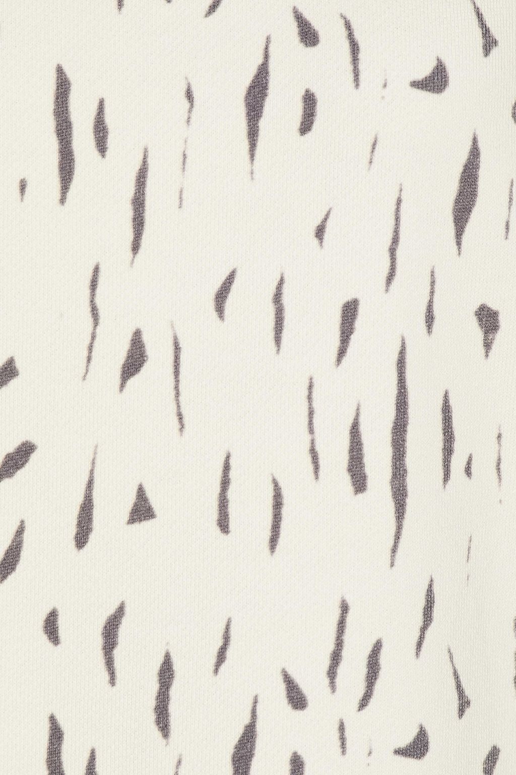 THE UPSIDE Printed French cotton-terry sweatshirt