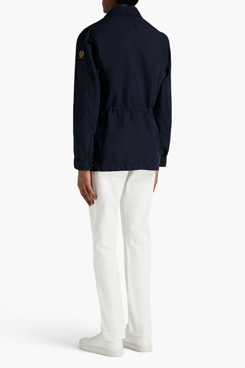 BELSTAFF Weymouth slub cotton and flax-blend gabardine jacket