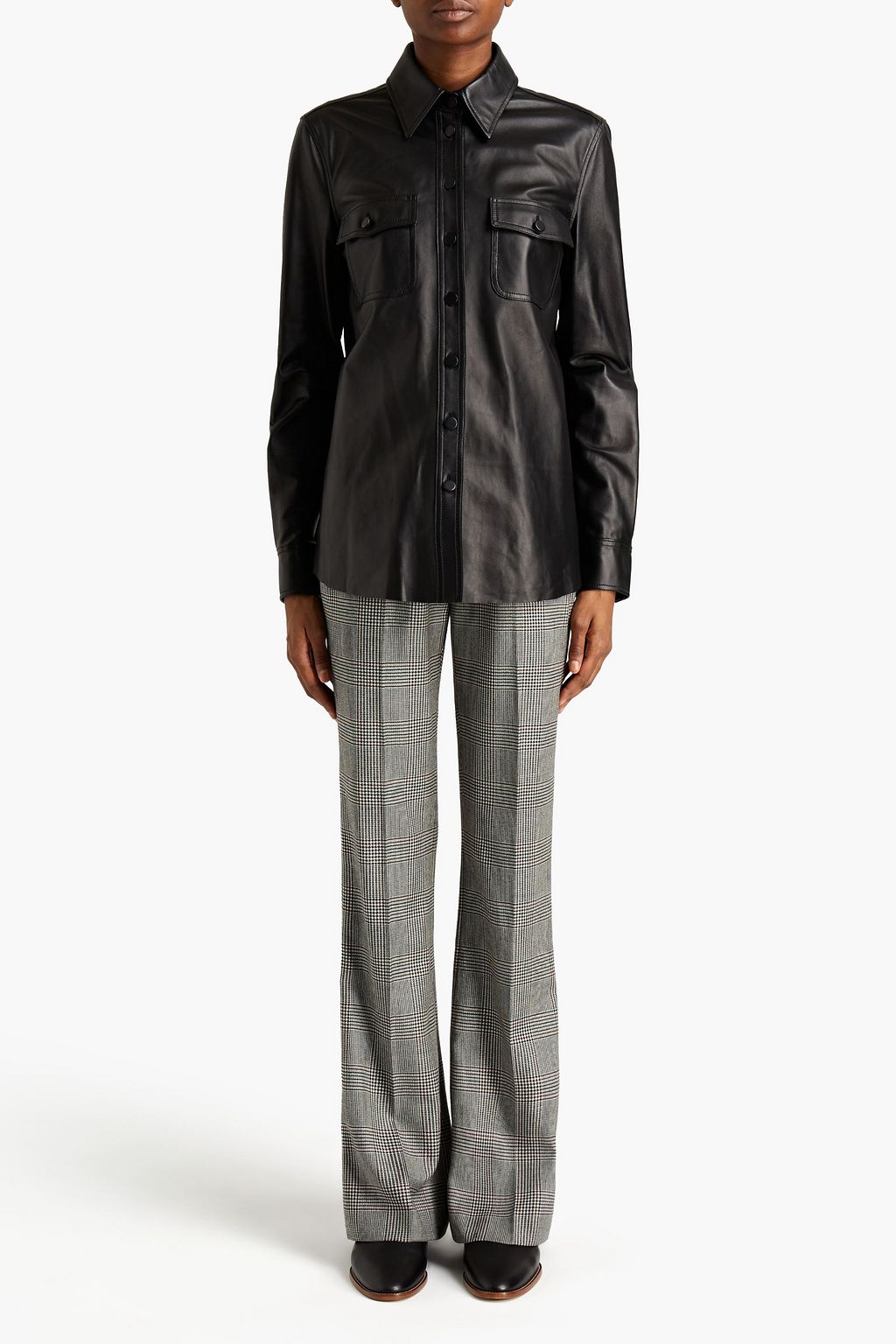 GABRIELA HEARST John Austin leather shirt