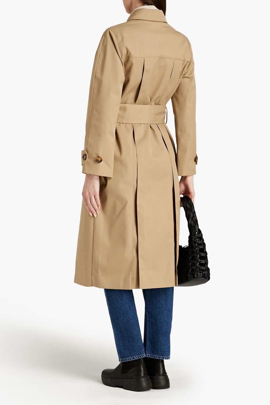 OFFICINE GÉNÉRALE Anaelle belted gabardine trench coat