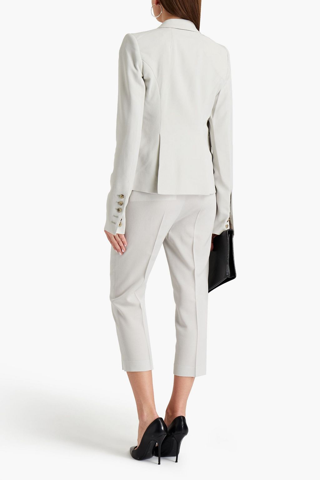 RICK OWENS Wool-blend crepe blazer