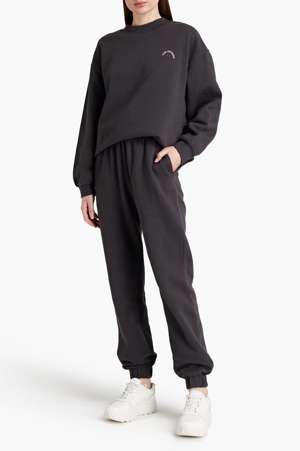 THE UPSIDE Cotton-fleece track pants