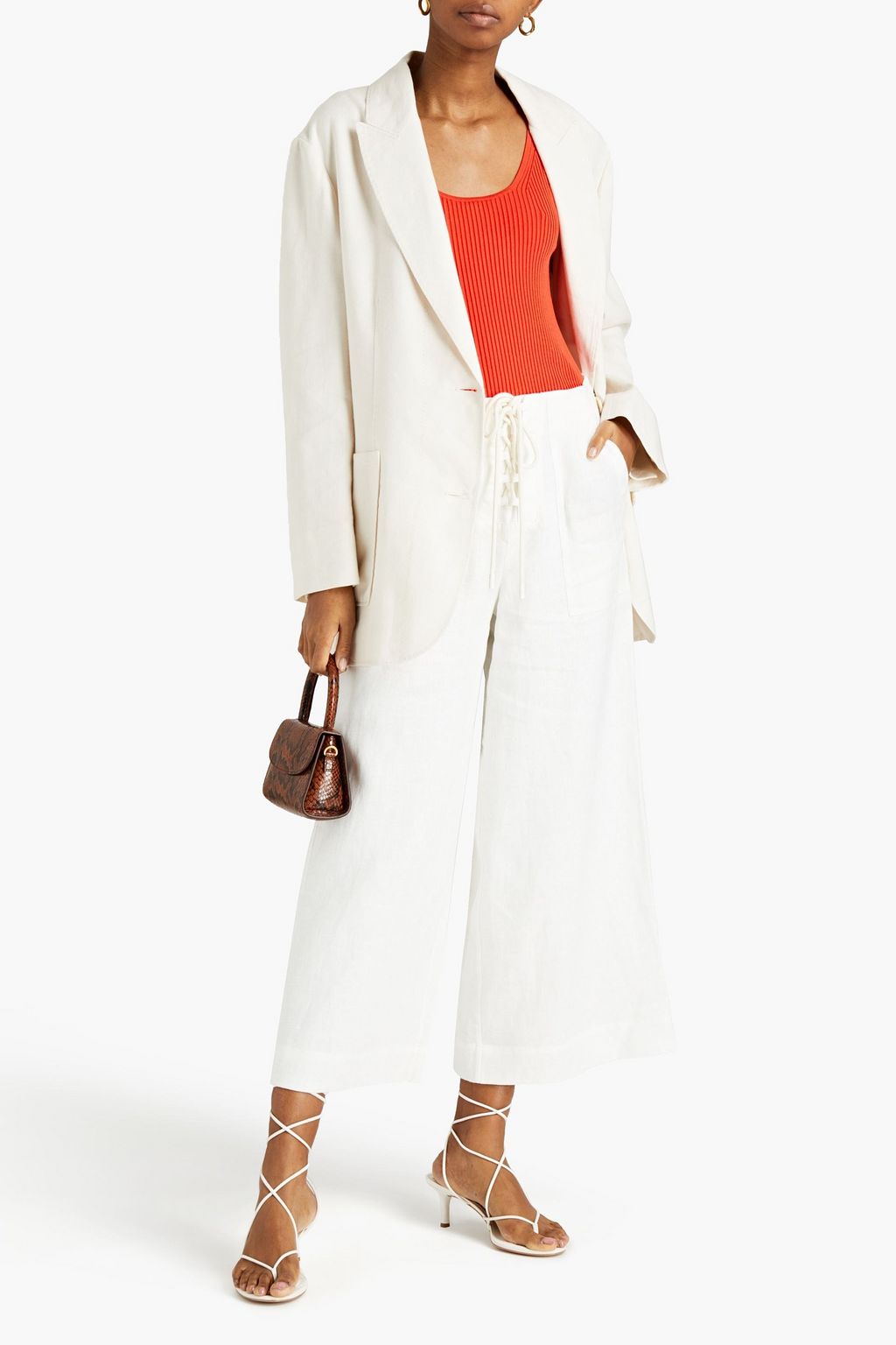 ZIMMERMANN Linen-blend twill blazer
