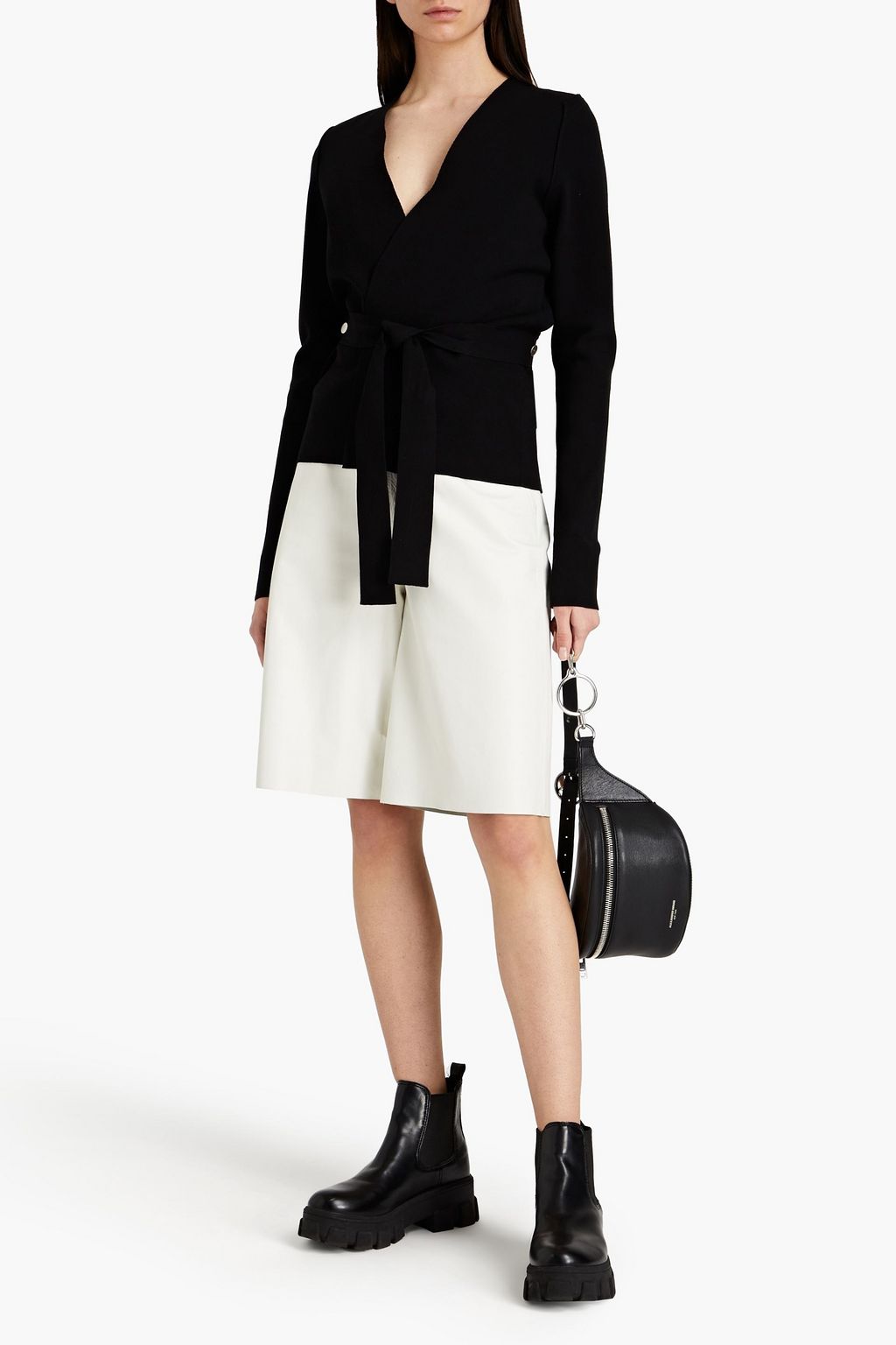RICK OWENS Stretch-ponte jacket