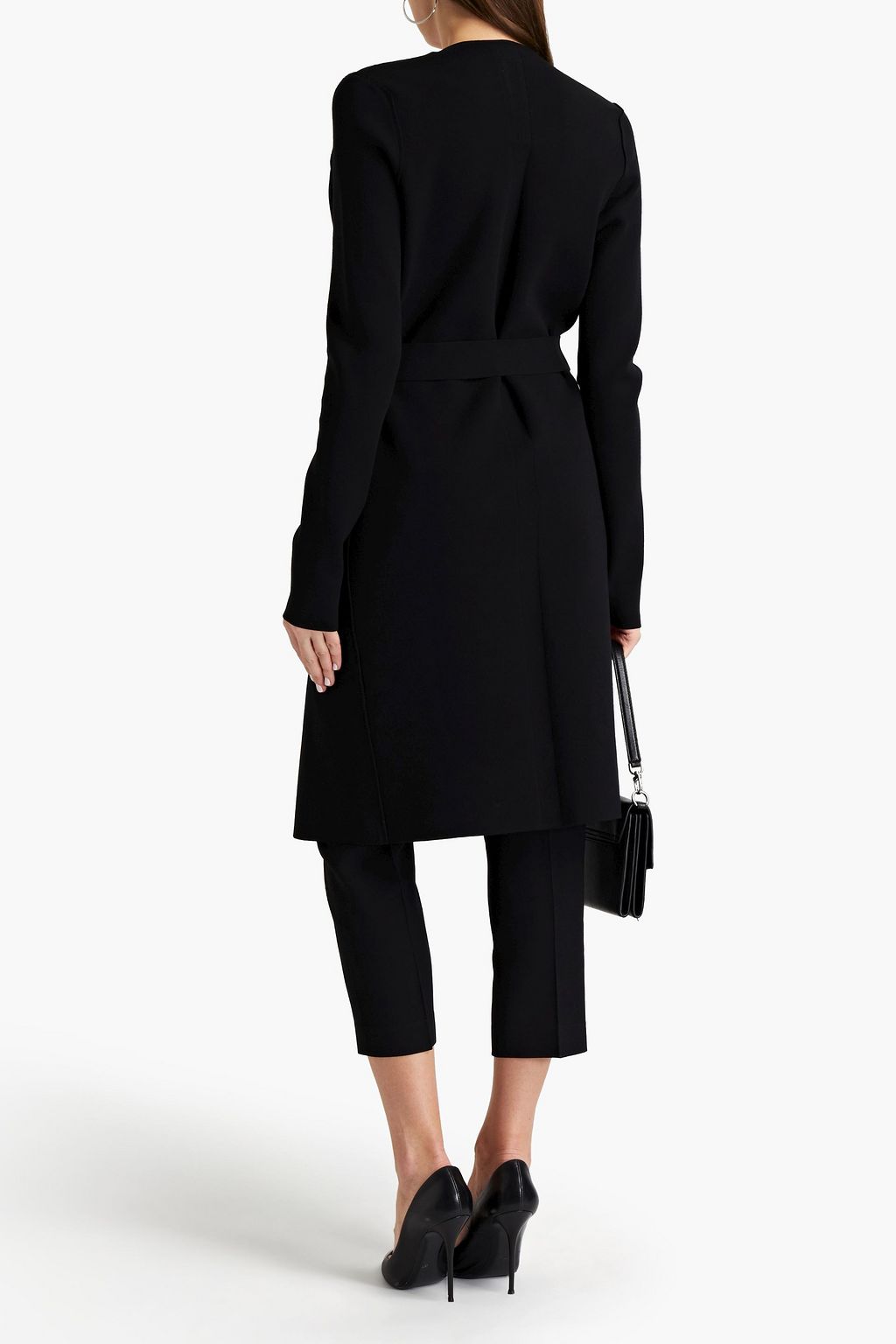 RICK OWENS Belted knitted cardigan