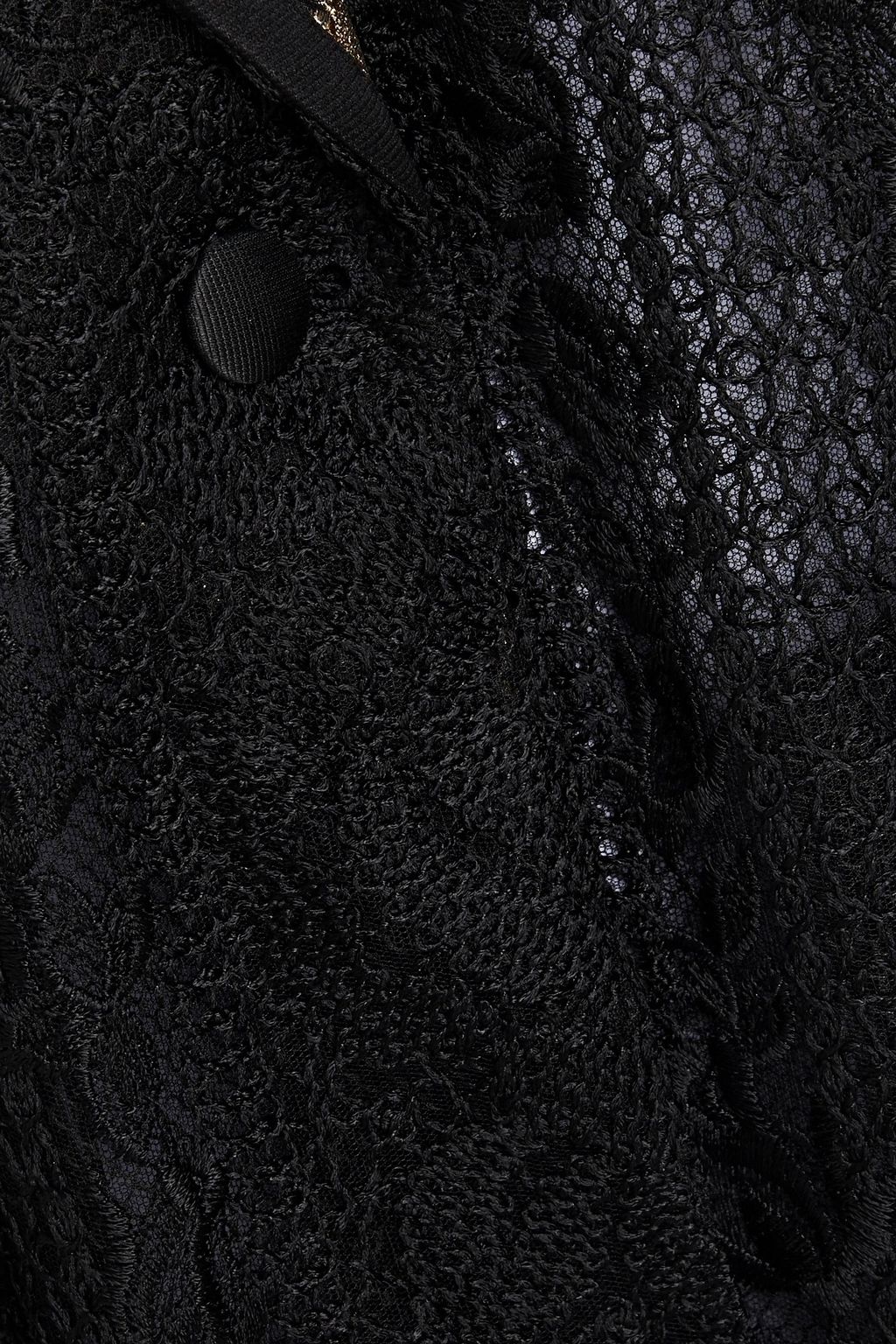 DOLCE&GABBANA Brocade-trimmed embroidered tulle blazer