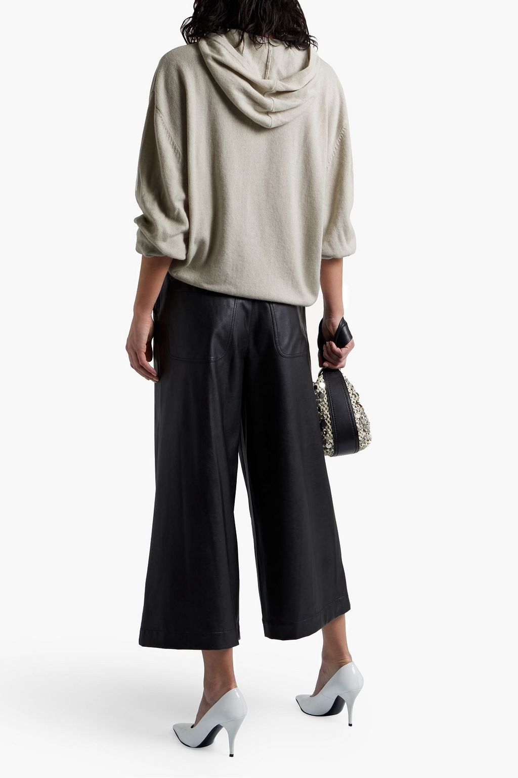 IRO Cotton and cashmere-blend hoodie