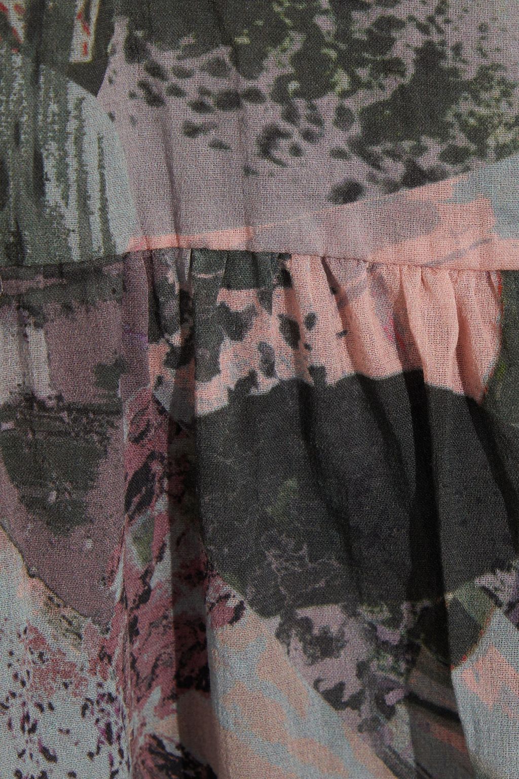 IRO Mauge tiered printed cotton-voile maxi dress