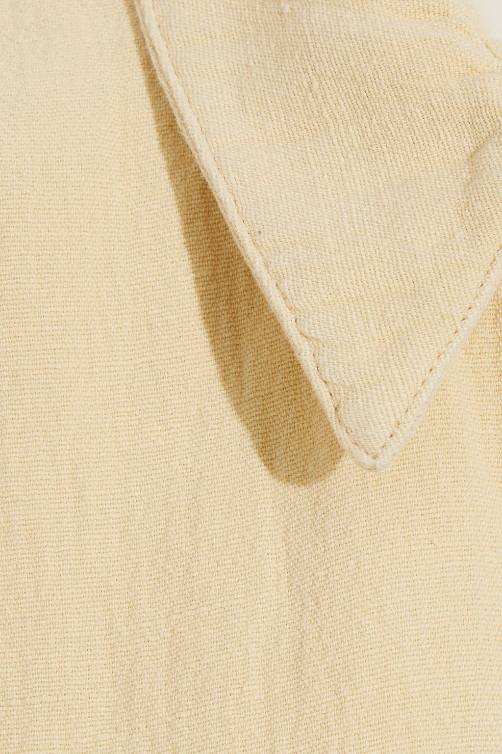 IRO Playa slub cotton and linen-blend playsuit