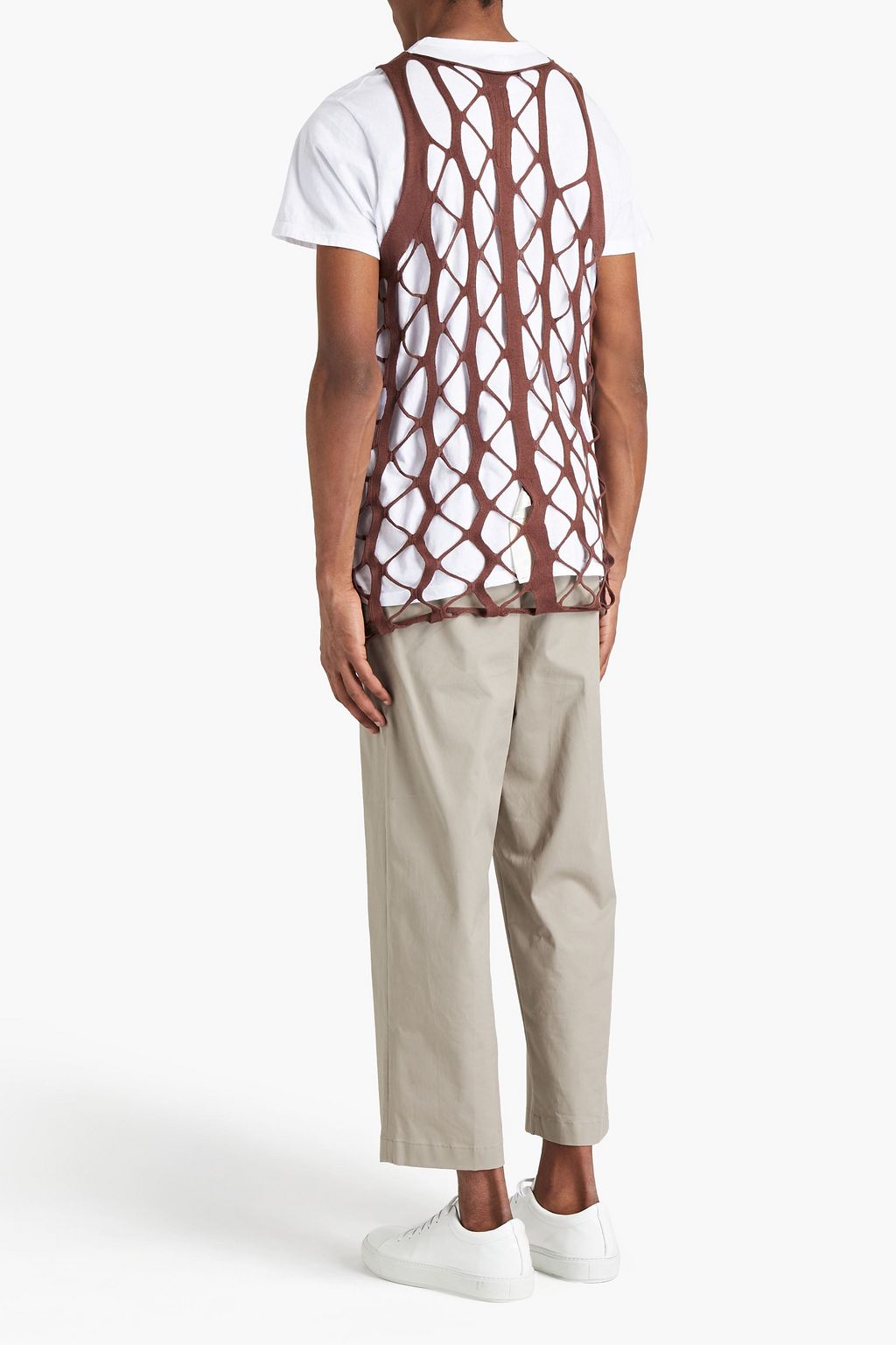 RICK OWENS Cutout cashmere tank