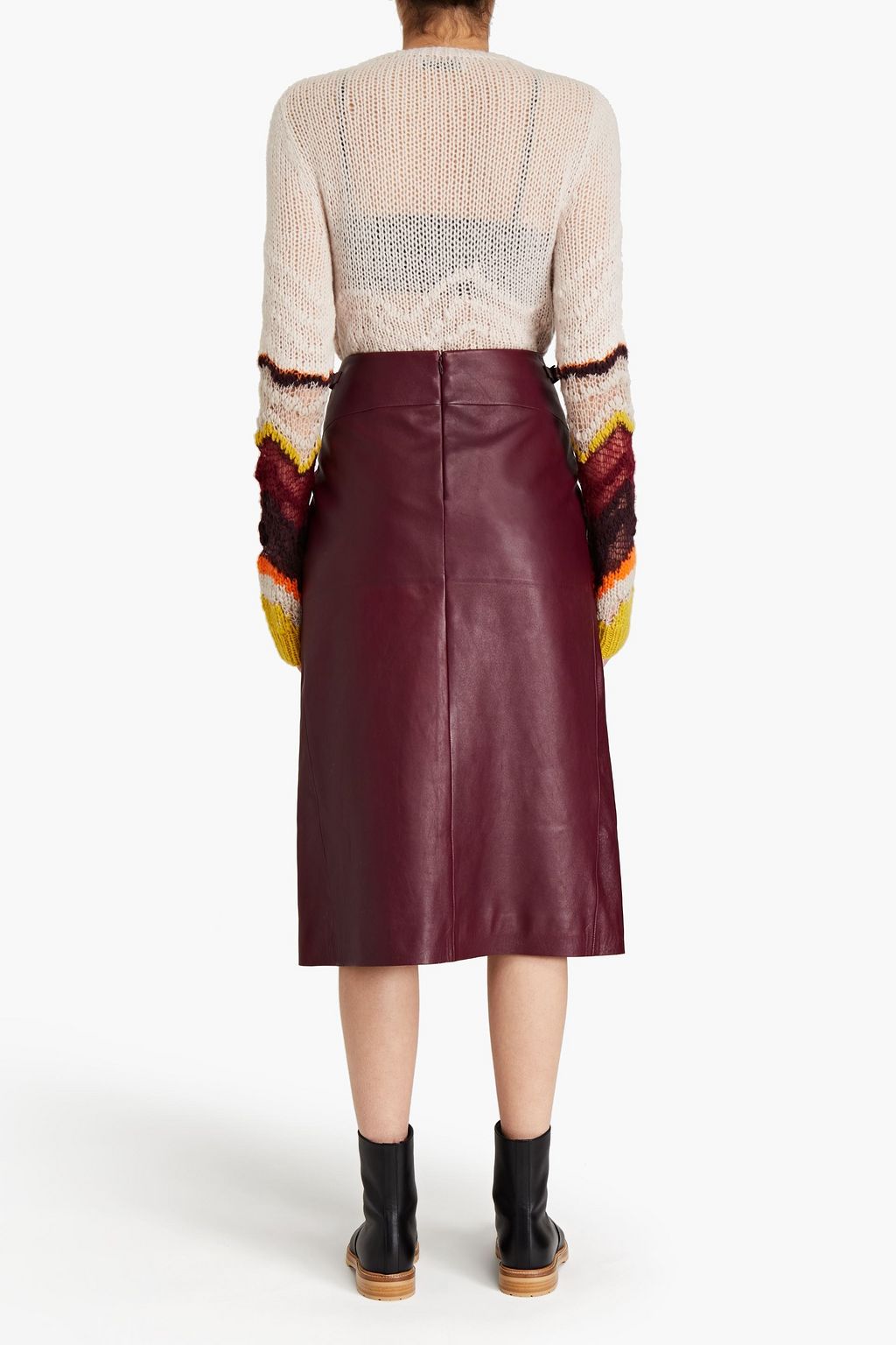 GABRIELA HEARST Morelos leather midi skirt
