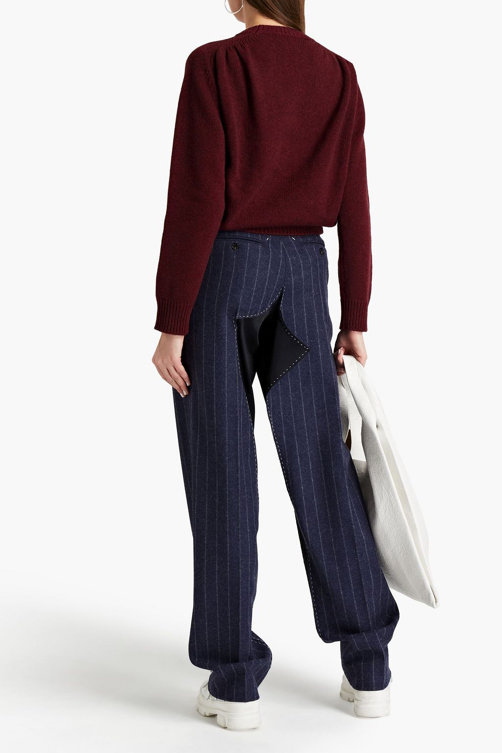 MAISON MARGIELA Mélange alpaca and wool-blend sweater