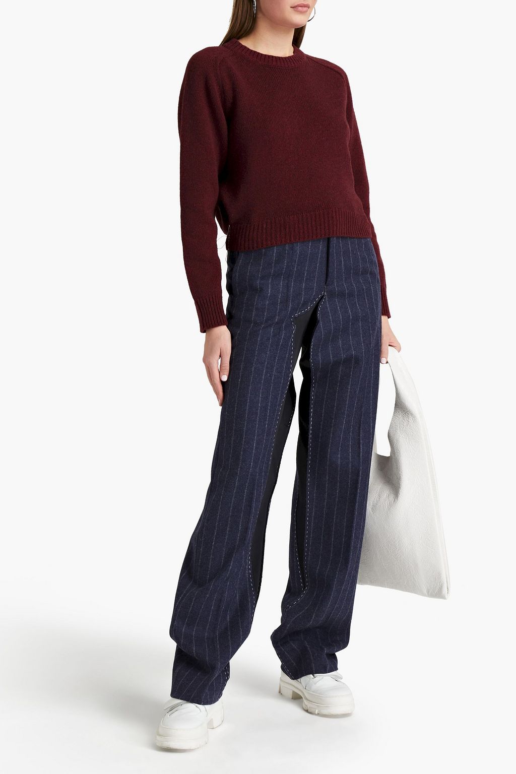MAISON MARGIELA Mélange alpaca and wool-blend sweater