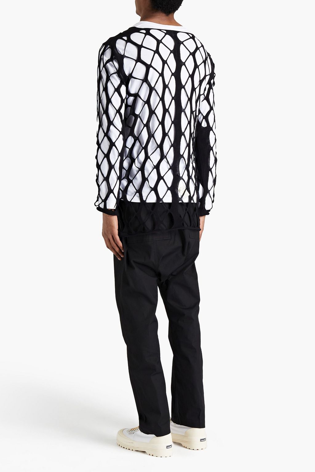 RICK OWENS Cutout cotton top