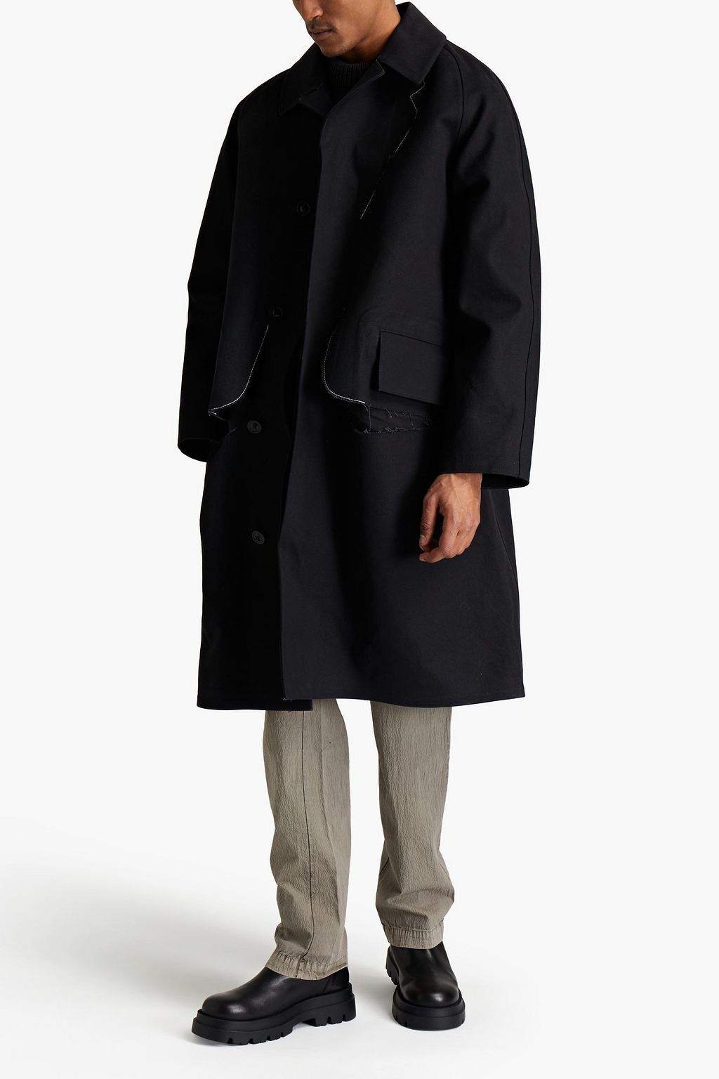 MAISON MARGIELA Cutout cotton-gabardine coat