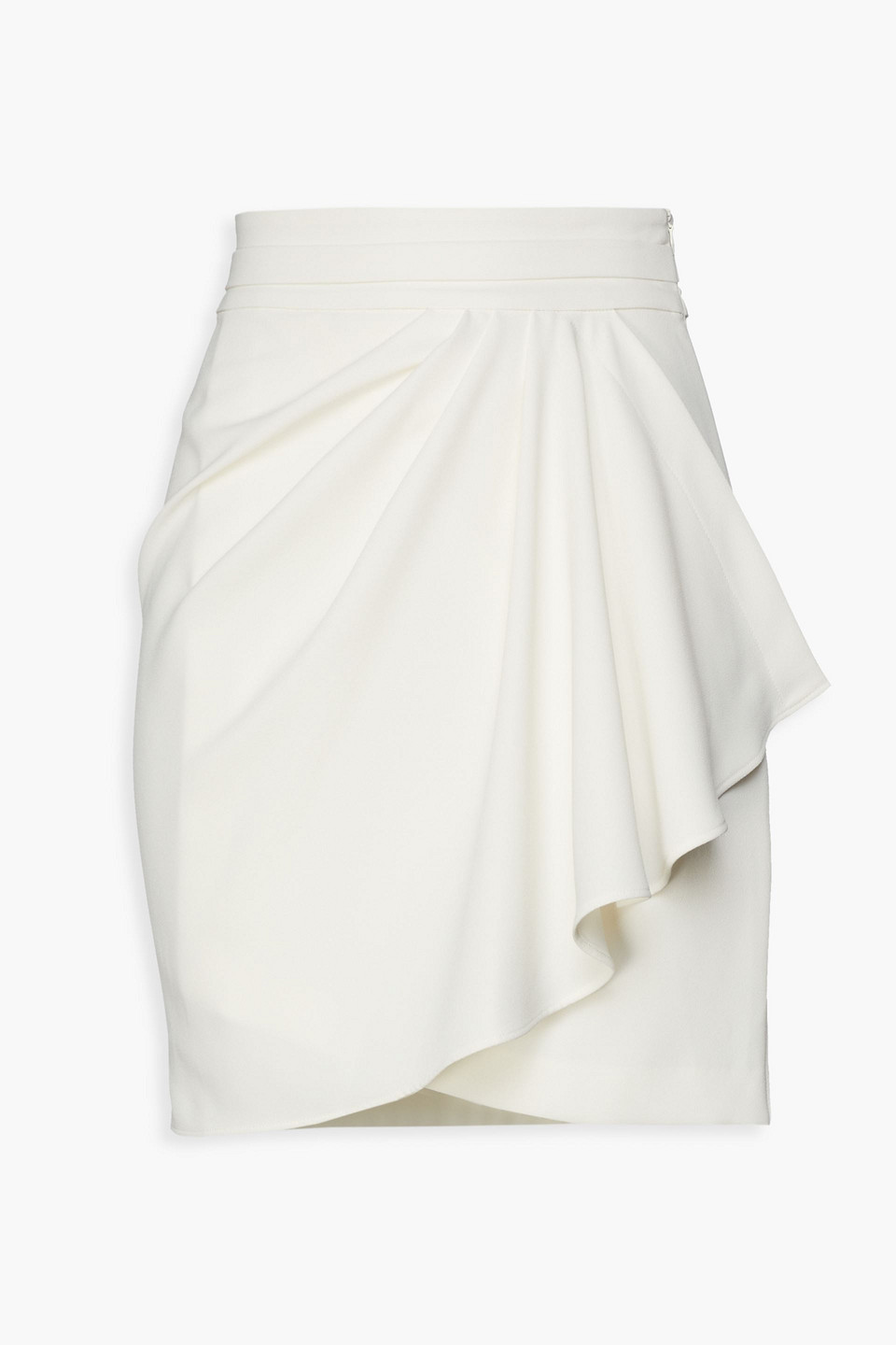 IRO - Rama wrap-effect crepe mini skirt - White