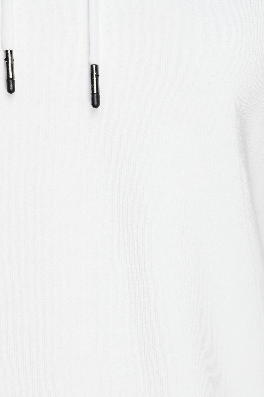 CALVIN KLEIN PERFORMANCE Printed cotton-blend fleece hoodie