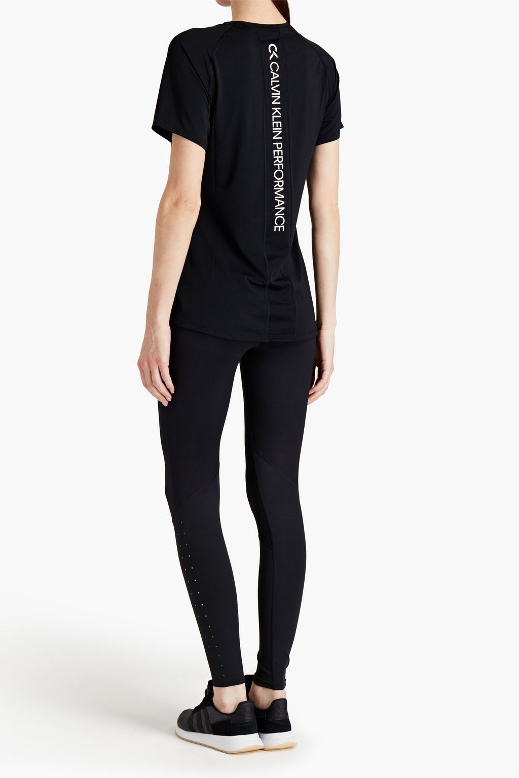 CALVIN KLEIN PERFORMANCE Printed stretch-jersey T-shirt