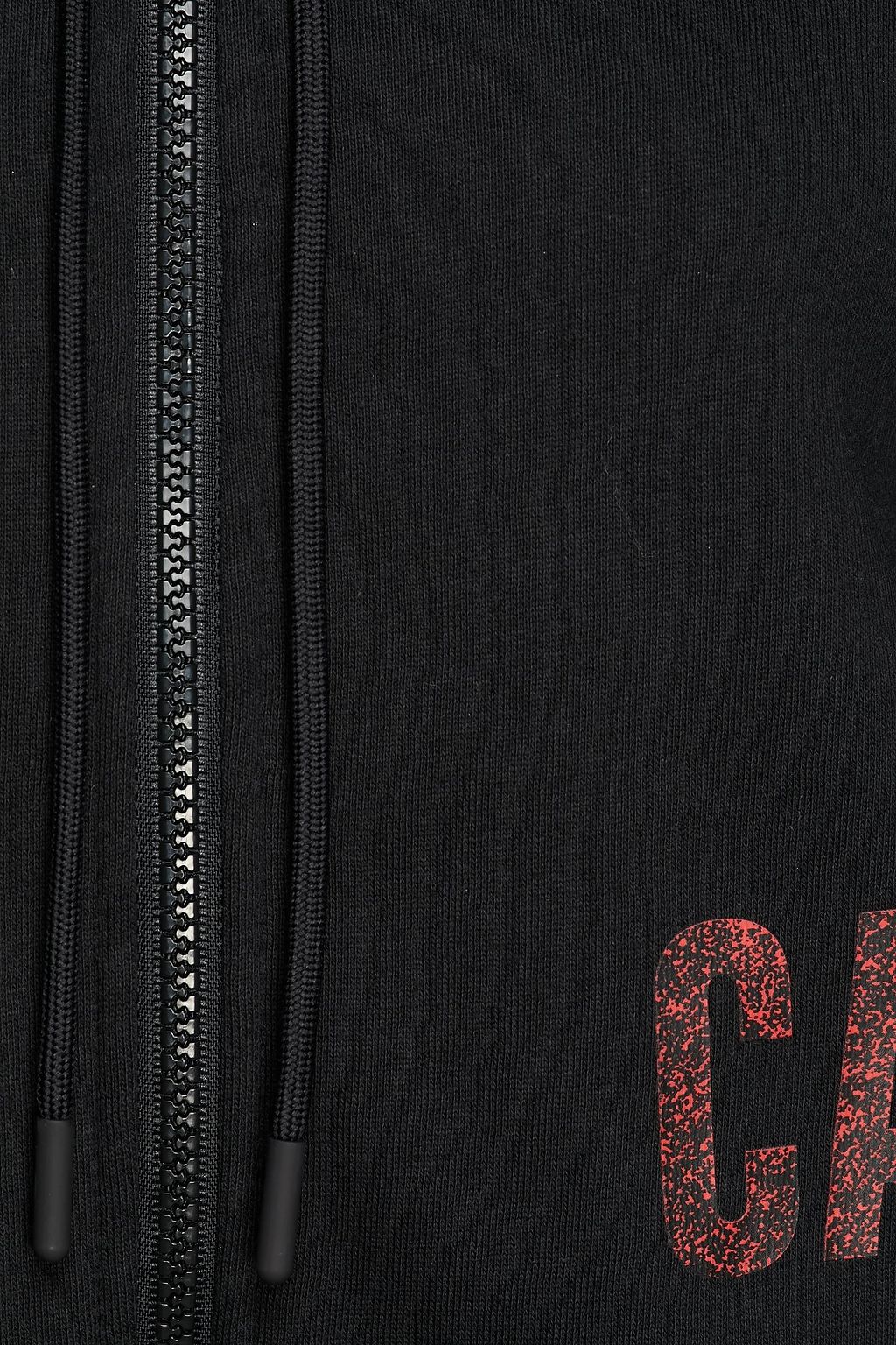 CALVIN KLEIN PERFORMANCE Printed cotton-blend fleece hoodie