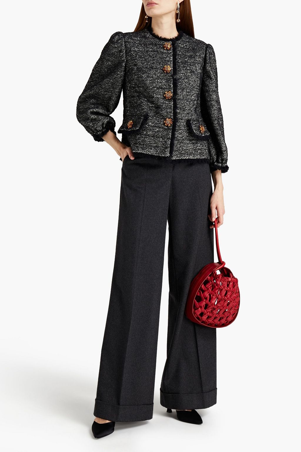 DOLCE&GABBANA Embellished tweed jacket
