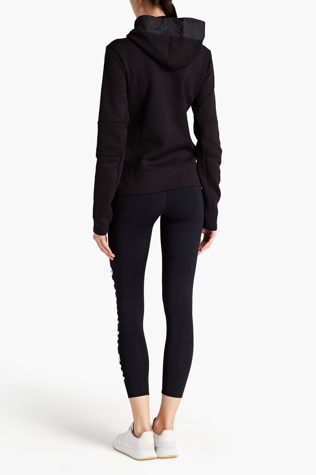 CALVIN KLEIN PERFORMANCE Shell-paneled fleece hoodie