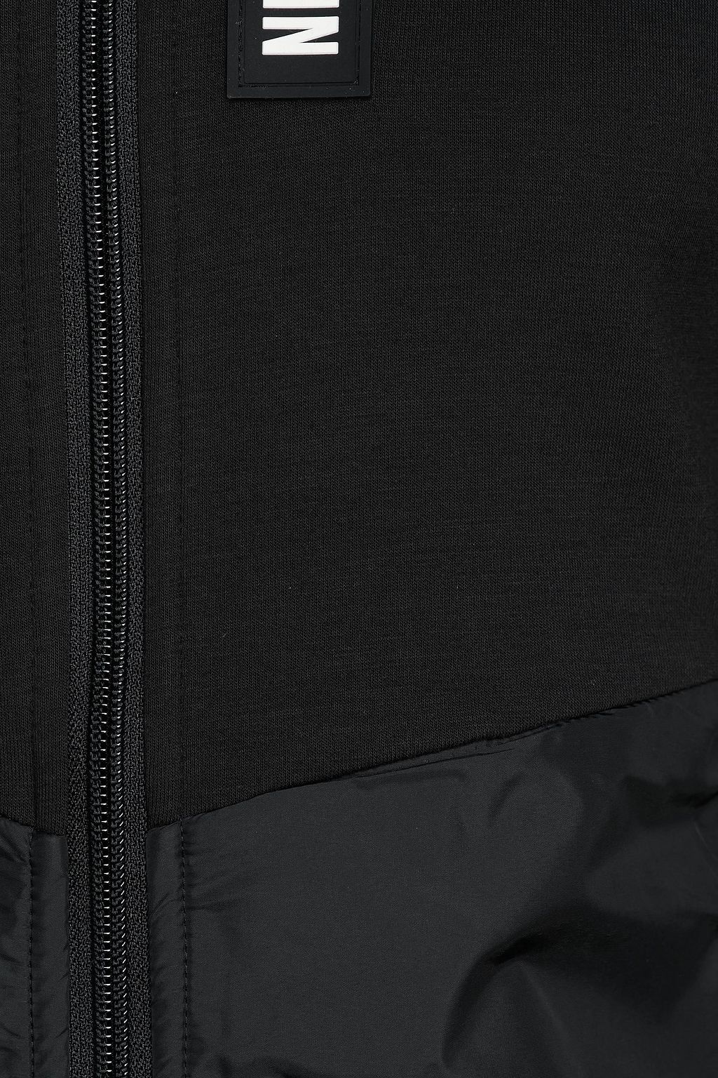 CALVIN KLEIN PERFORMANCE Shell-paneled printed stretch-jersey hooded track jacket