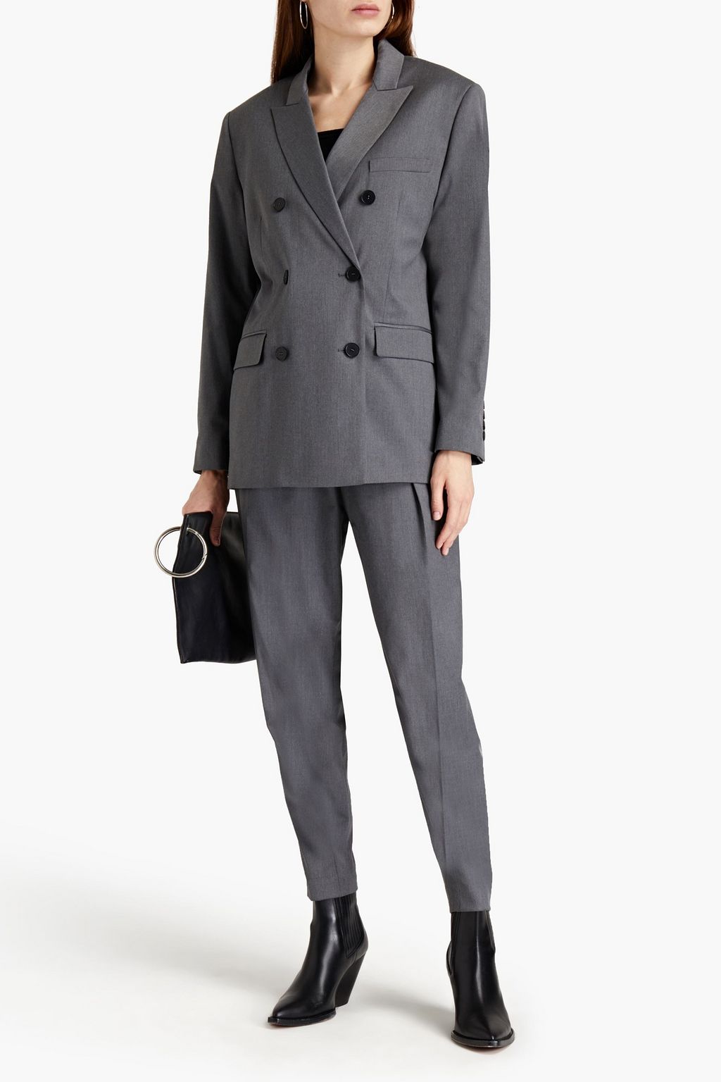 IRO Mayane double-breasted twill blazer