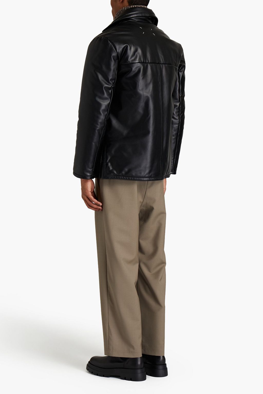 MAISON MARGIELA Padded leather coat