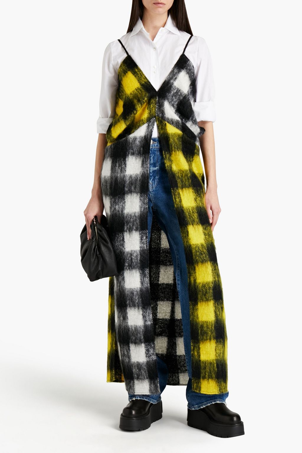MAISON MARGIELA Checked mohair-blend top