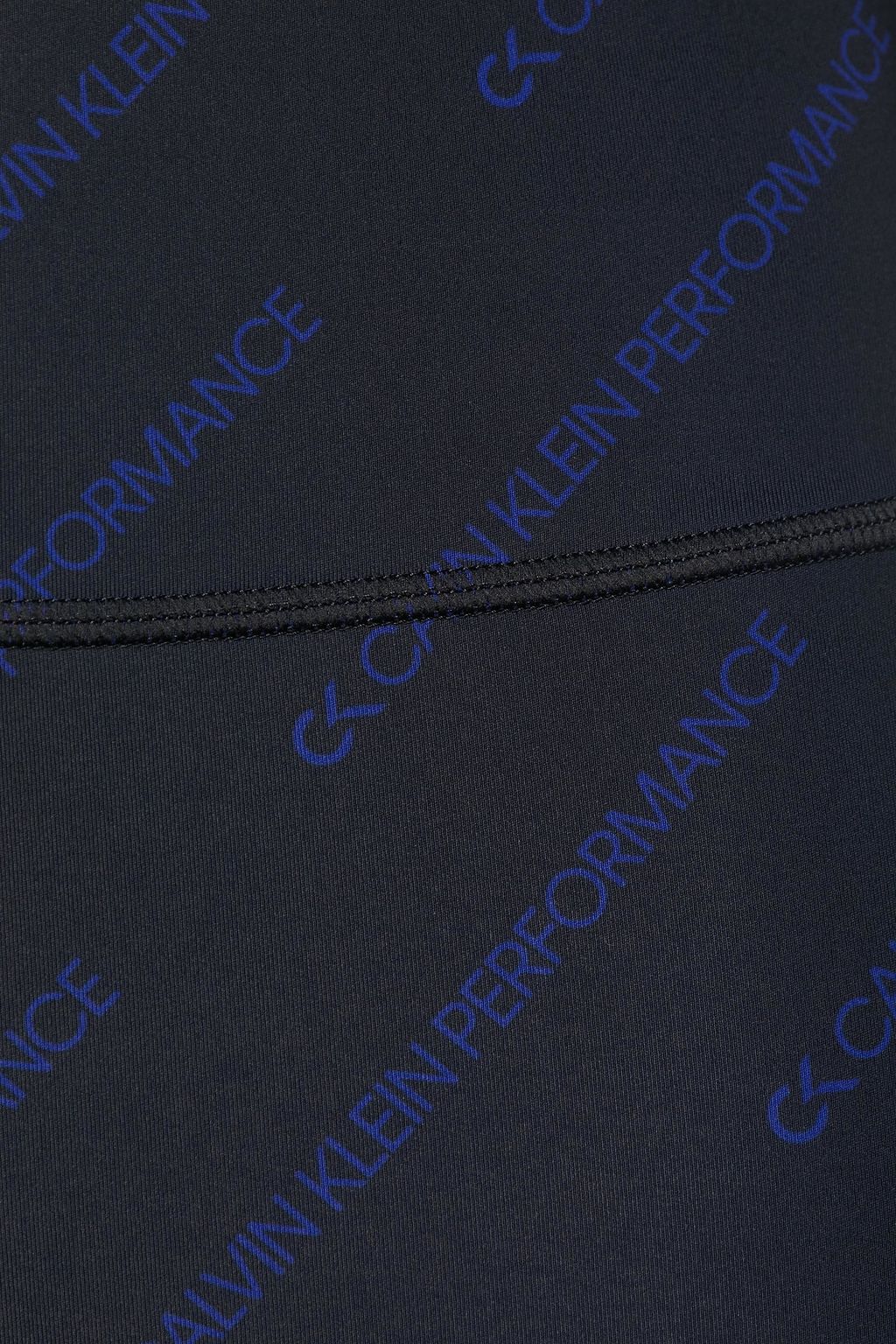 CALVIN KLEIN PERFORMANCE Cropped logo-print stretch-jersey leggings