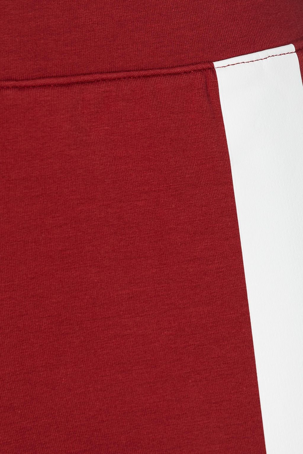 CALVIN KLEIN PERFORMANCE Cropped printed cotton-blend fleece track pants