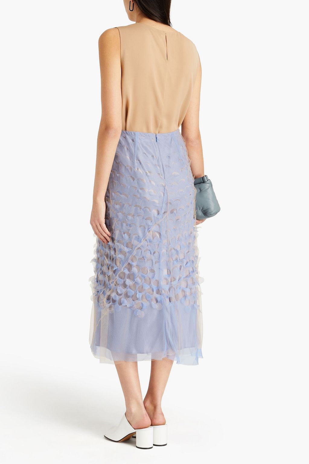 MAISON MARGIELA Cutout tulle midi skirt