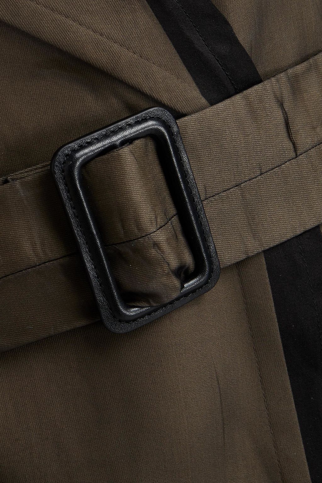 MAISON MARGIELA Organza-paneled belted twill trench coat