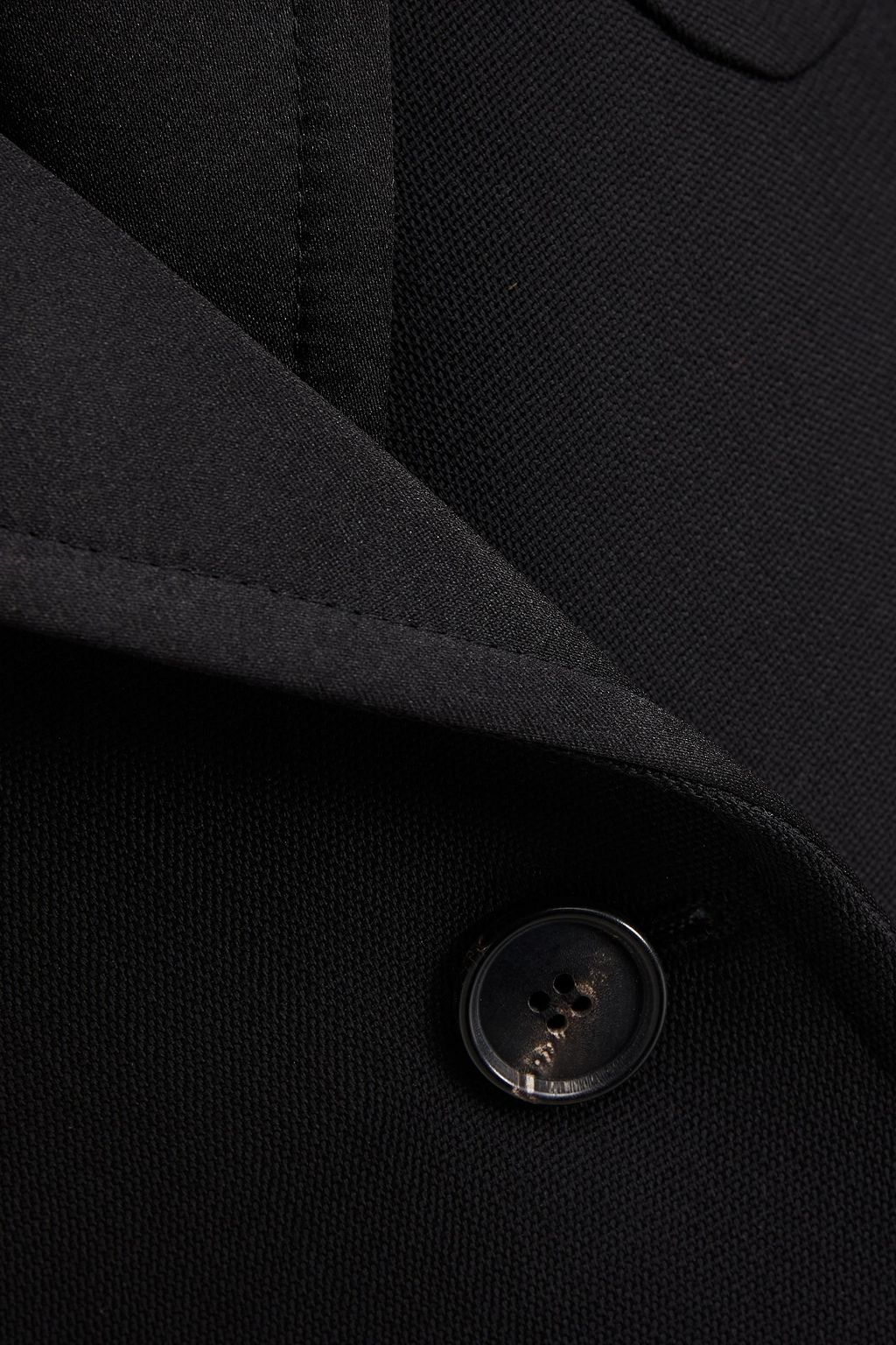 VICTORIA BECKHAM Satin-trimmed wool blazer
