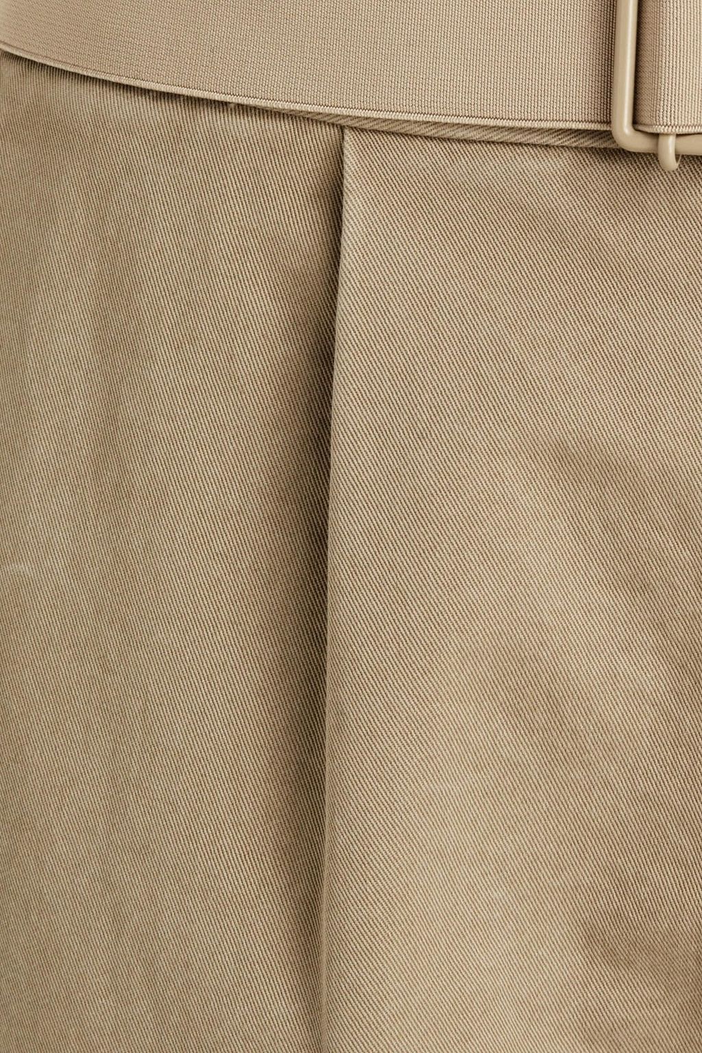 MAISON MARGIELA Pleated belted cotton-gabardine pants