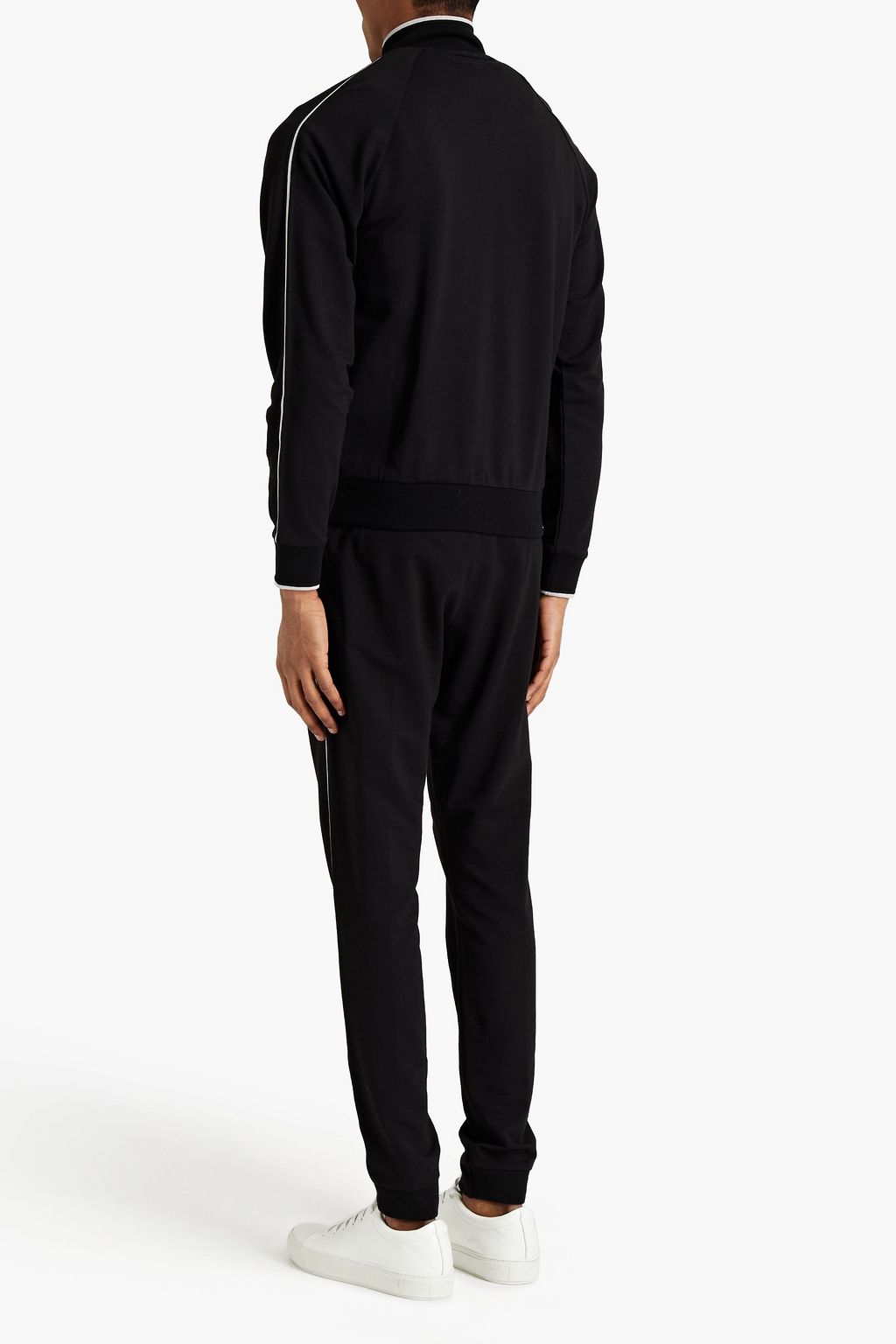 Z ZEGNA Logo-appliquéd French terry sweatshirt