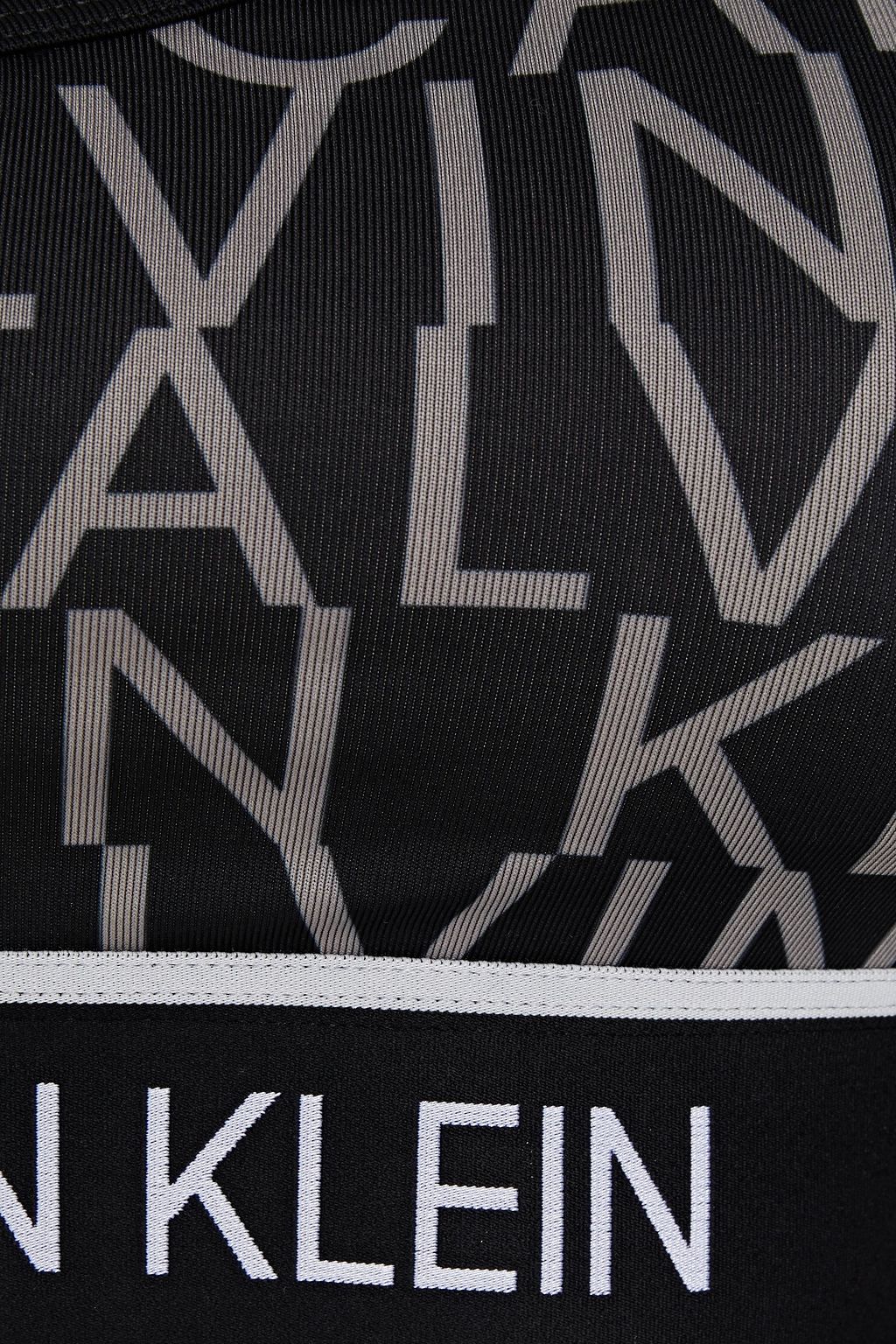 CALVIN KLEIN PERFORMANCE Logo-print stretch-jersey sports bra