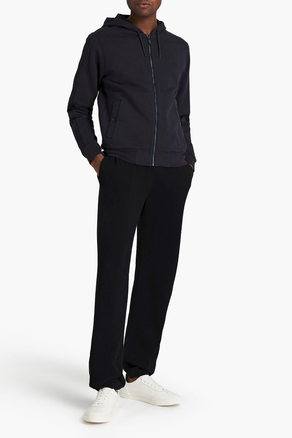 Z ZEGNA French cotton-terry hoodie
